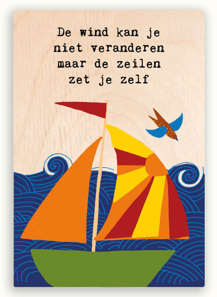 Houten magneet 06
