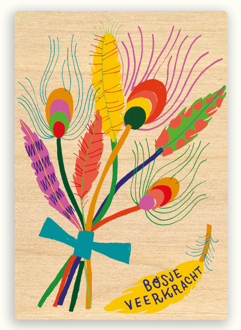 Houten magneet 41
